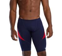 TYR Men's Durafast Elite Curve Splice Jammer Swimsuit Navy/Red