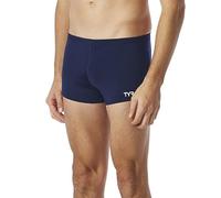 TYR Men's Durafast Elite Solid Square Leg Swimsuit, Navy, Size 32