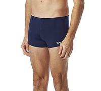 TYR Men's Durafast Elite Solid Square Leg Swimsuit, Navy, Size 36