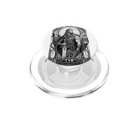 Tyr Norse God War Justice Wolf Rune Mythology Art PopSockets PopGrip for MagSafe