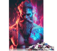 Tyr Norse Mythology Jigsaw Puzzles Puzzle for Adults Kids. 1000 Piece Whimsical Challenge Toy Educational Game Home Decoration for Adults& Kids Age 14 Years Up 1000pcs (38x26cm)