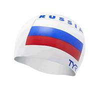 TYR Russia Silicone Adult Fit, White