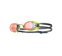 TYR Unisex Adult Socket Rocket 2.0 Mirrored Swedish Style Goggles - Red/Fl. Yellow/Black, Medium