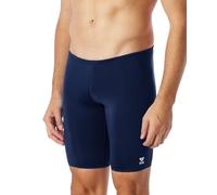 TYR Sport Men's Solid Jammer Swim Suit,Navy,38