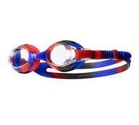 TYR Swimple Tie Dye Youth Swim Goggles, Red/Blue/Black