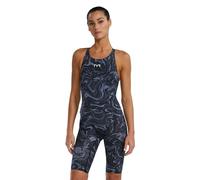 TYR Thresher Hyperblitz Open Back Kneeskin Limited Edition- Titanium Black - Female Racing Size 26
