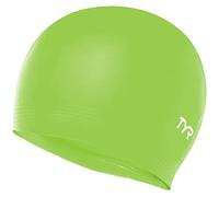 TYR Unisex Adult Black Cap, Florescent Green