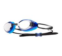 TYR Unisex Adult Blackhawk Racing Mirrored Low Profile Swimming Goggles - Silver/Blue/Black, Medium