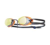 TYR Unisex Adult Mirrored Swedish Style Goggle - Rainbow/Fl. Orange/Black, Medium