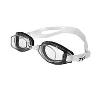 TYR Unisex Adult Team Sprint Fitting Basic Goggles - Clear/Black/White, Medium