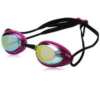 Tyr Black Hawk Racing Femme Mirrored Swimming Goggles - Gold/Pink