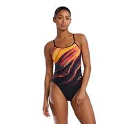 TYR Women's Durafast Elite Crosscutfit Swimsuit Black/Orange