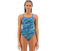 TYR Women's Durafast Elite Diamondfit Swimsuit One Piece, Blue/Green, 30