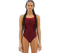 TYR Women's Durafast Elite Diamondfit Swimsuit One Piece, Red Lapped, 30