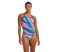 TYR Durafast Elite Trinityfit Riptidal Swimsuit Blue Pink Women - 30
