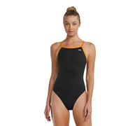 TYR Women's Hexa Diamondfit Swimsuit, Black/Orange, 38