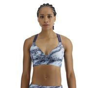 TYR Women's Madeline Top Bralette for Swimming, Yoga, Fitness, and Workout Bikini, Blue/Multi, Medium