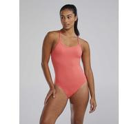 TYR Womens Solid Crosscut Tieback Swimsuit Pink