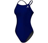 TYR Womens Swimsuit Durafast Elite Solid Diamondfit, Navy, 40 EU