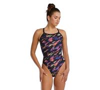 TYR Durafast Elite Diamondfit Triadic Swimsuit Lilac Yellow Black Women - 30