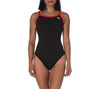 TYR Women's Tyr WomenÂ’s Hexa Diamondfit Swimsuit, Black/Red, 32 UK