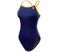 TYR Women's Tyr WomenÂ’s Hexa Diamondfit Swimsuit, Navy/Gold, 32 UK