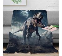 EVMILA Tyrannosaurus 3D Printed Dinosaur Throw Bedding Blanket Soft Cozy Gifts Plush Lightweight Fluffy for Kids Teens Adults for Boys Girls All Season Couch Sofa 80x90inch(200x230cm)