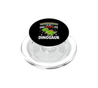 Tyrannosaurus Is My Fav-Rawr-Ite Dinosaur PopSockets PopGrip for MagSafe
