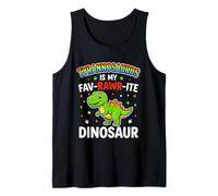 Tyrannosaurus is My Fav-Rawr-ITE Dinosaur Tank Top