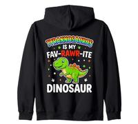 Tyrannosaurus Is My Fav-Rawr-Ite Dinosaur Zip Hoodie