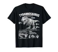 Tyrannosaurus Rex Anatomy Dinosaur Science Chart T-Shirt