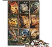 Tyrannosaurus Rex Collage Puzzles for Teenagers Teens 2000pc Puzzle, for Age 14 Years And over Stress Relief Christmas Game Presents for Women (70x100cm)