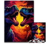 Tyrannosaurus Rex Looking for Prey 1000 Piece Jigsaw Paper Jigsaw Puzzles Challenging Brain Teaser for Teenagers Family Game Night Fun 1000 PCS(38x26cm)