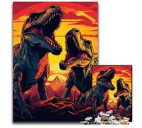 Tyrannosaurus Rex Looking for Prey 1000 Piece Jigsaw Puzzles for Adults Impossible Jigsaw Puzzles for Adults Ideal DIY Decor & Brain Teaser Gift 1000 PCS(38x26cm)