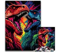 Tyrannosaurus Rex Looking for Prey 1000 Pieces Puzzles for Adults Wooden Jigsaw Puzzles for Adults Family Activity DIY Home Decor 1000 PCS(75x50cm)