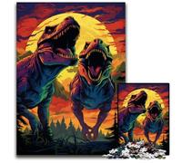 Tyrannosaurus Rex Looking for Prey Adult Jigsaw Puzzles 1000 Pieces Impossible Jigsaw Puzzles for Adults Challenging DIY Brain Teaser for Teenagers 1000 PCS(75x50cm)