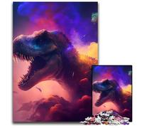Tyrannosaurus Rex Nebula Adult Jigsaw Puzzles 1000 Pieces Jigsaw Puzzles for Adults Perfect Home Or Office Decor, Ideal 50x75CM/19.68x29.52inch