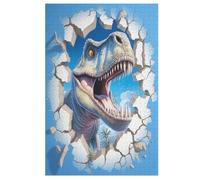 Tyrannosaurus Rex Puzzle Adults And Teenagers 1000 Pieces Wooden Jigsaw Educational Game Toy Family Decoration （78×53cm）