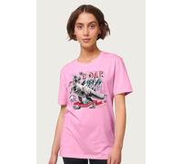 Tyrannosaurus Rex Roar Like A Girl Relaxed Fit T-Shirt Jurassic Park Light Pink S