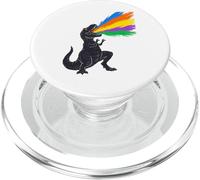 Tyrannosaurus Rex Shooting Rainbow Laser, Dinosaur PopSockets PopGrip for MagSafe