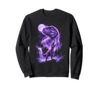 Tyrannosaurus Rex Silhouette Mystical Moon Dinosaur Sweatshirt