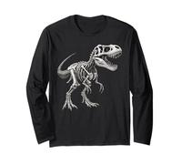 Tyrannosaurus Rex Skeleton Fossil Paleontologist T Rex Dino Long Sleeve T-Shirt
