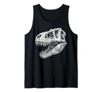 Tyrannosaurus Rex Skull Fossil Dinosaur Anatomy Tank Top