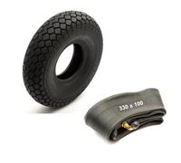 Tyre 330x100 Black Diamond Block Tread Fits Mobility Scooter 5 Inch Wheel Rim 4 Ply