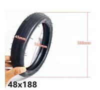(Tyre) 48x188 Inner Tube Outer Tyre 75g/275g/350g 9 Inch Black