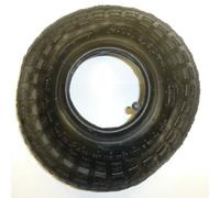 TYRE AND INNERTUBE 4.10/3.50-4 WHEELBARROW SACK BARROW BENT VALVE