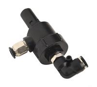 Tyre Changer Exhaust Valve, Quick One-Way Release Elbow for Bead Breaker Cylinder, Black Accessory for Automotive Tire Repair Tools (Type A/B/C)(A)