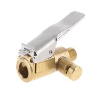 Tyre Chuck with Clip Adapter, Air Chuck, Tyre Inflator, Compressor Pump - Connection of Vehicle Car Accessories, 34mm Length, Locking on Nozzle