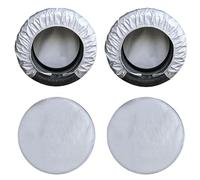 Tyre Covers Set - 4 Pack - Soft Wheel Protection Covers, Waterproof 420D Oxford Fabric | Wheel Guard for Trucks, Motorhomes, Trailers, Car, Improving Tyre Perception and Protection Against