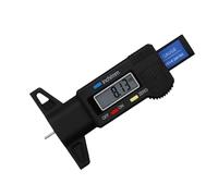 Tyre Depth Gauge Digital Tread Depth Gauge Battery Operated Car Tire Meter Large Display Automobile Tire Wear Detection Measuring Depth Caliper Accurate(Black 1PC)